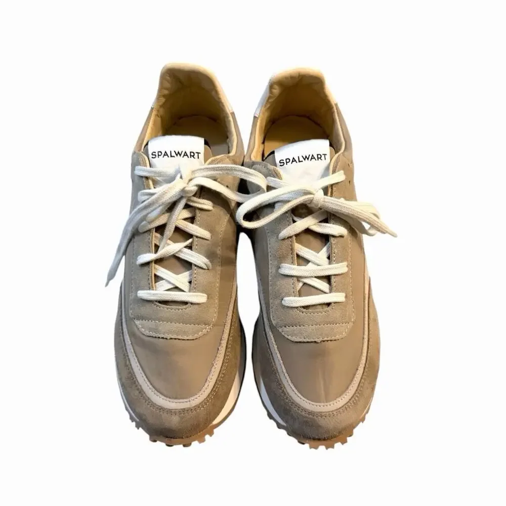 Spalwart Tempo Low Sneakers Sand Beige Nylon Suede EU 42 W 11.5 US